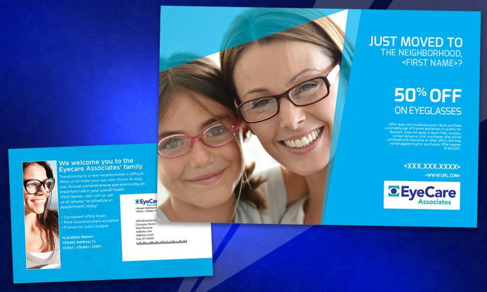 Taylor Communications - Eye Care Postcards - ummhumm | creative studio